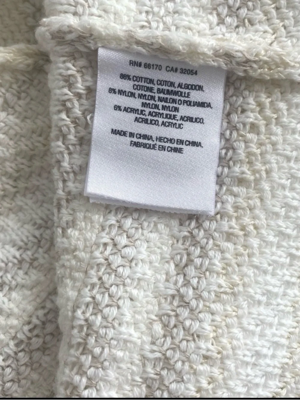 Anthropologie Moth Open Front Cardigan Sweater Beige Tan Textured Knit Size S